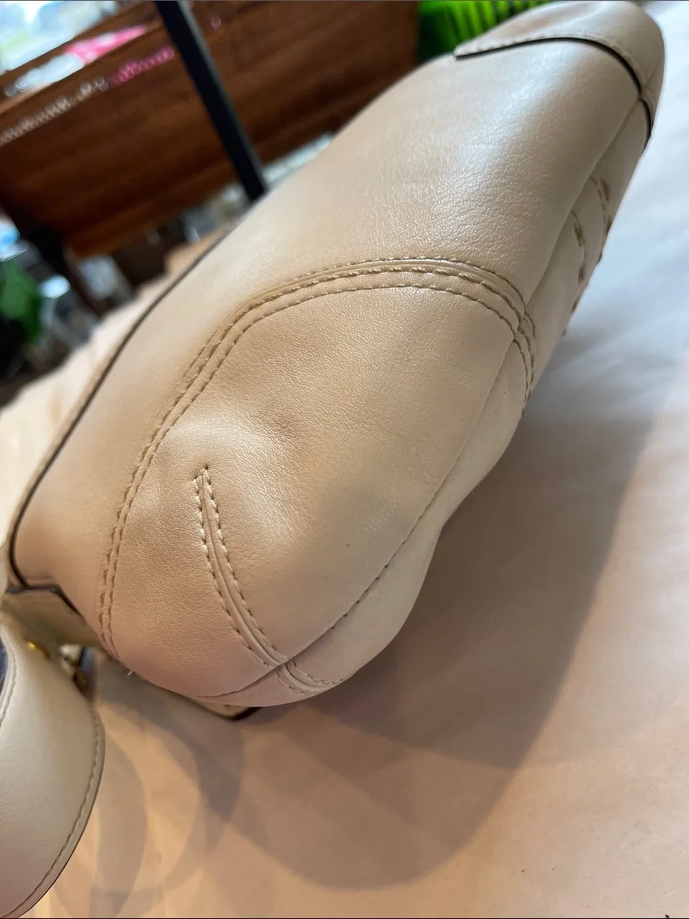 Coach cream leather